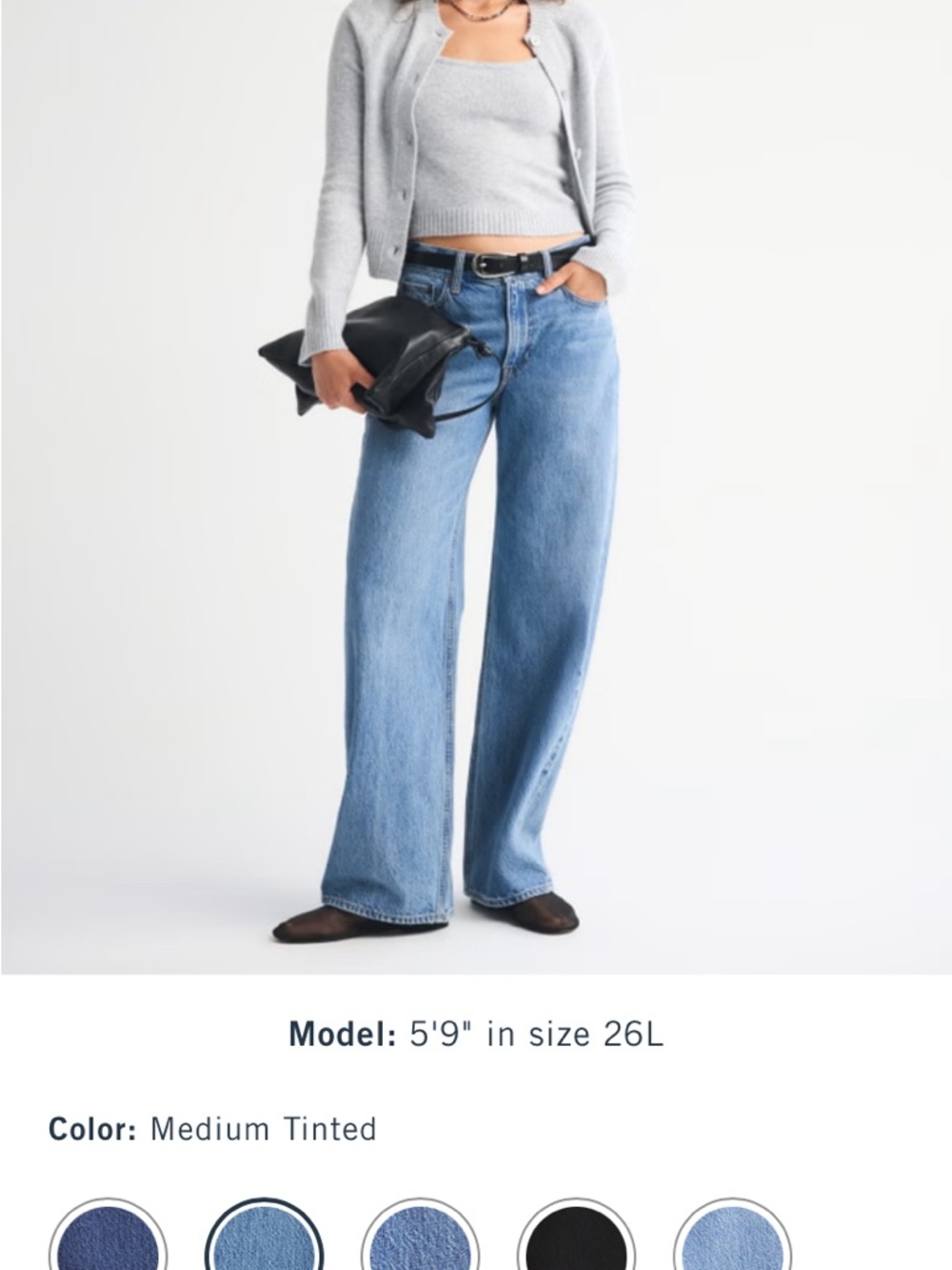 Abercrombie Ultra Loose Low Rise Jeans
